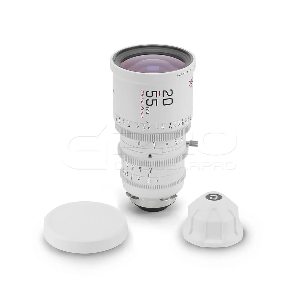DZOFILM Pictor Zoom Dual Lens Bundle 20-55mm   50-125mm T2.8 Limited Edition (PL&EF interchangeable Mount, White)
