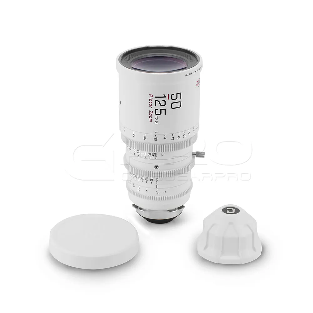 DZOFILM Pictor Zoom Dual Lens Bundle 20-55mm   50-125mm T2.8 Limited Edition (PL&EF interchangeable Mount, White)