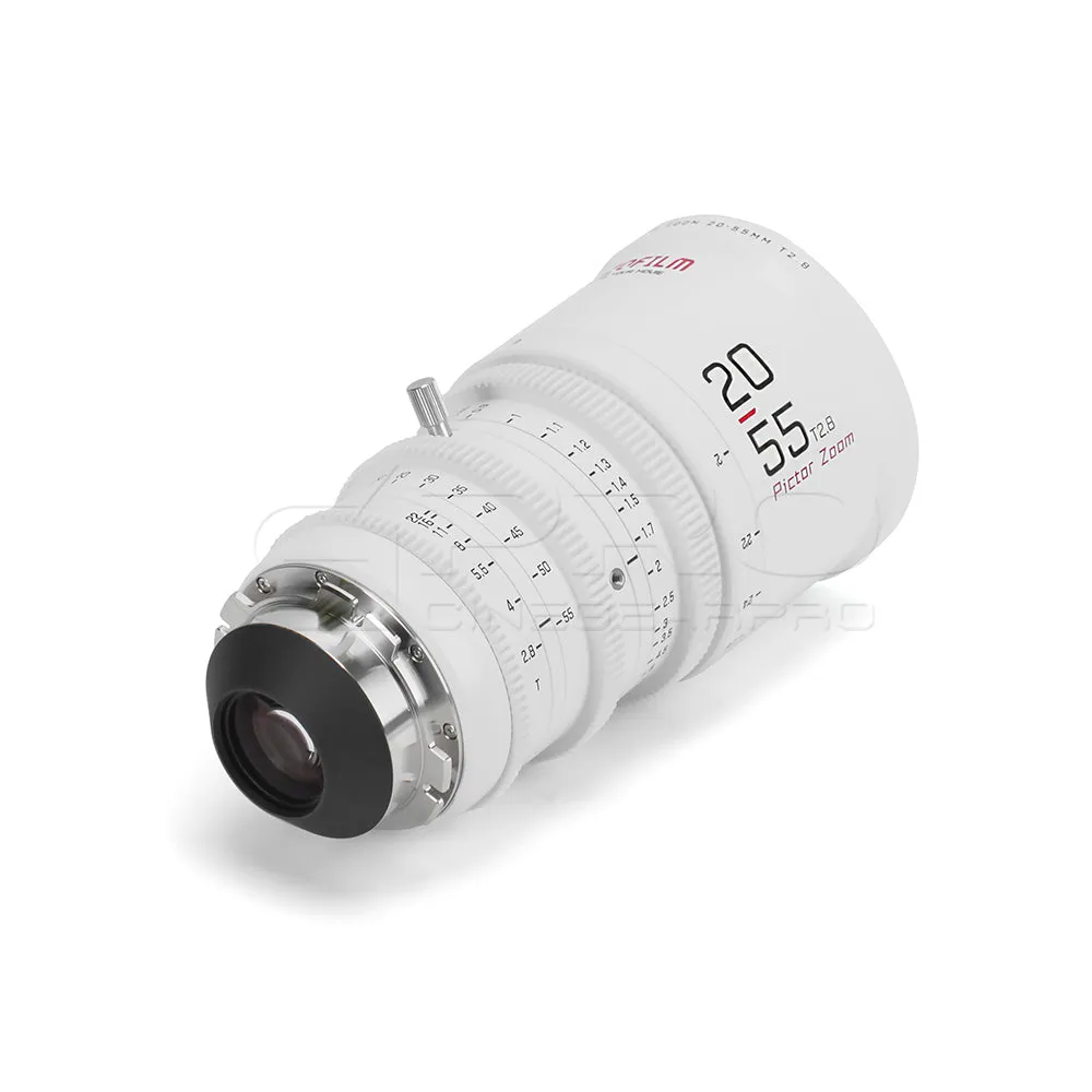 DZOFILM Pictor Zoom Dual Lens Bundle 20-55mm   50-125mm T2.8 Limited Edition (PL&EF interchangeable Mount, White)