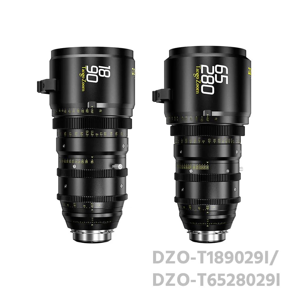 DZOFILM Tango Bundle 18-90mm/65-280mm T2.9-4  S35 Zoom Lens PL&EF mount
