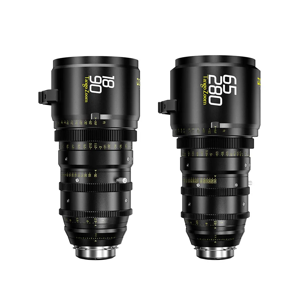 DZOFILM Tango Bundle 18-90mm/65-280mm T2.9-4  S35 Zoom Lens PL&EF mount