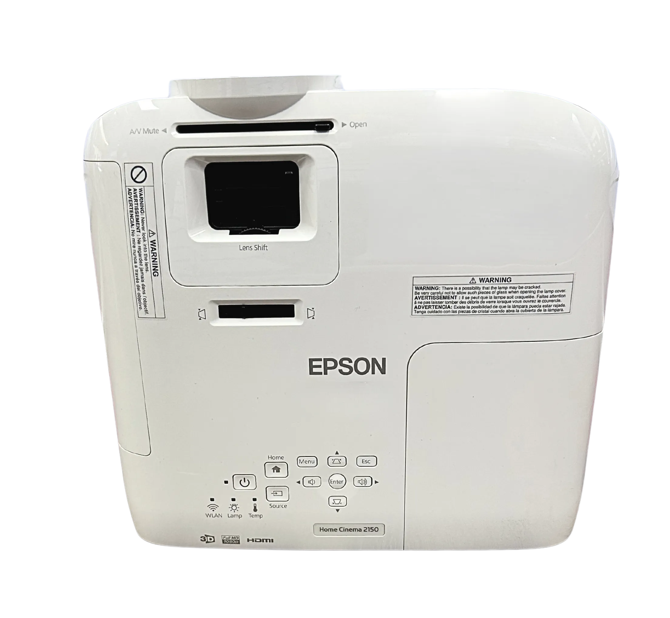 Epson Home Cinema 2150 1080p Wireless 3-LCD Theater Projector