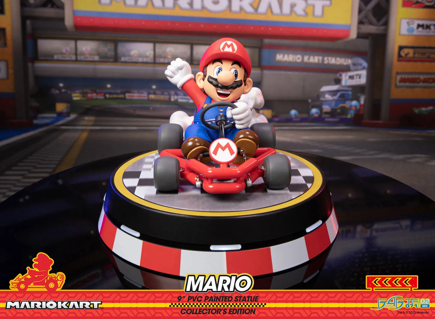 First 4 Figures Mario Kart Mario Collector's Edition PVC Statue