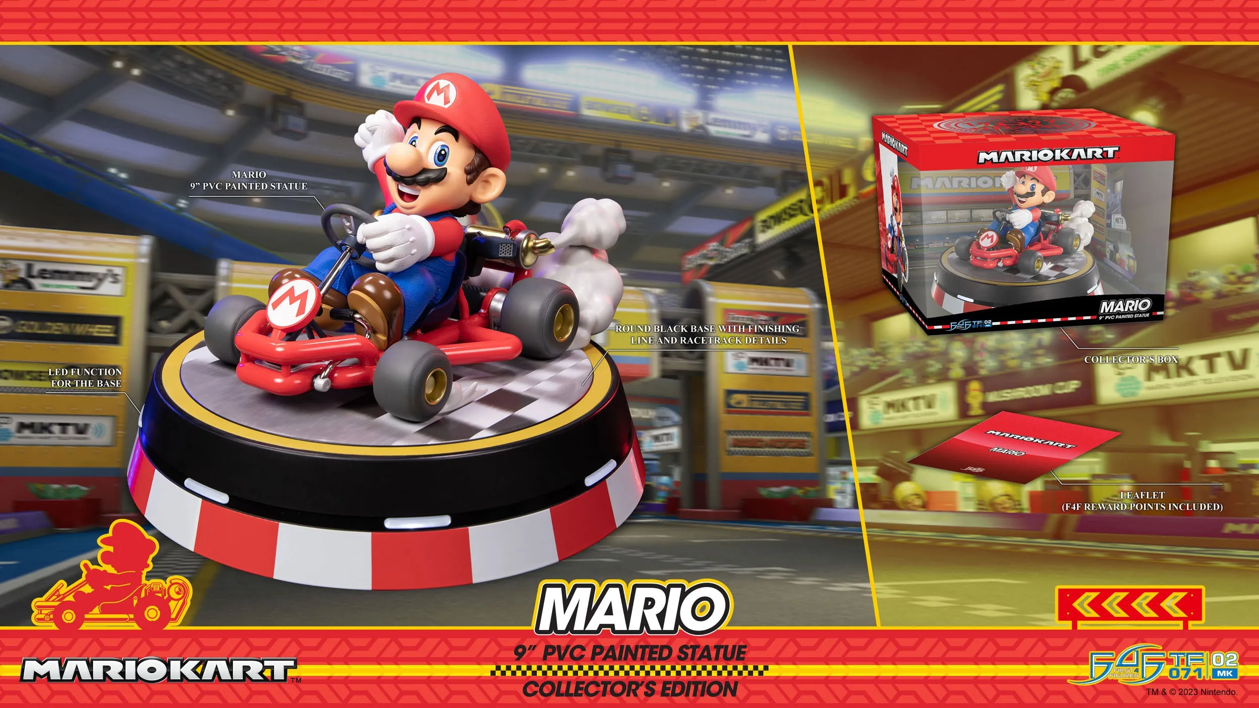 First 4 Figures Mario Kart Mario Collector's Edition PVC Statue