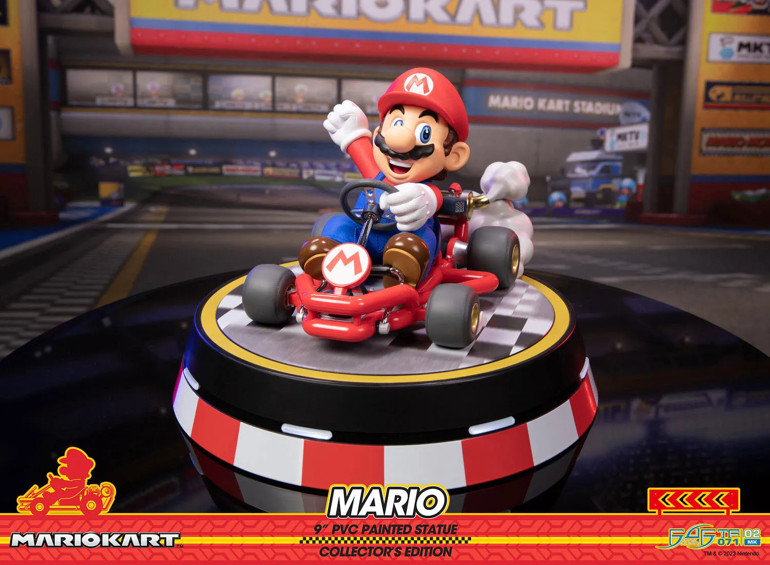 First 4 Figures Mario Kart Mario Collector's Edition PVC Statue