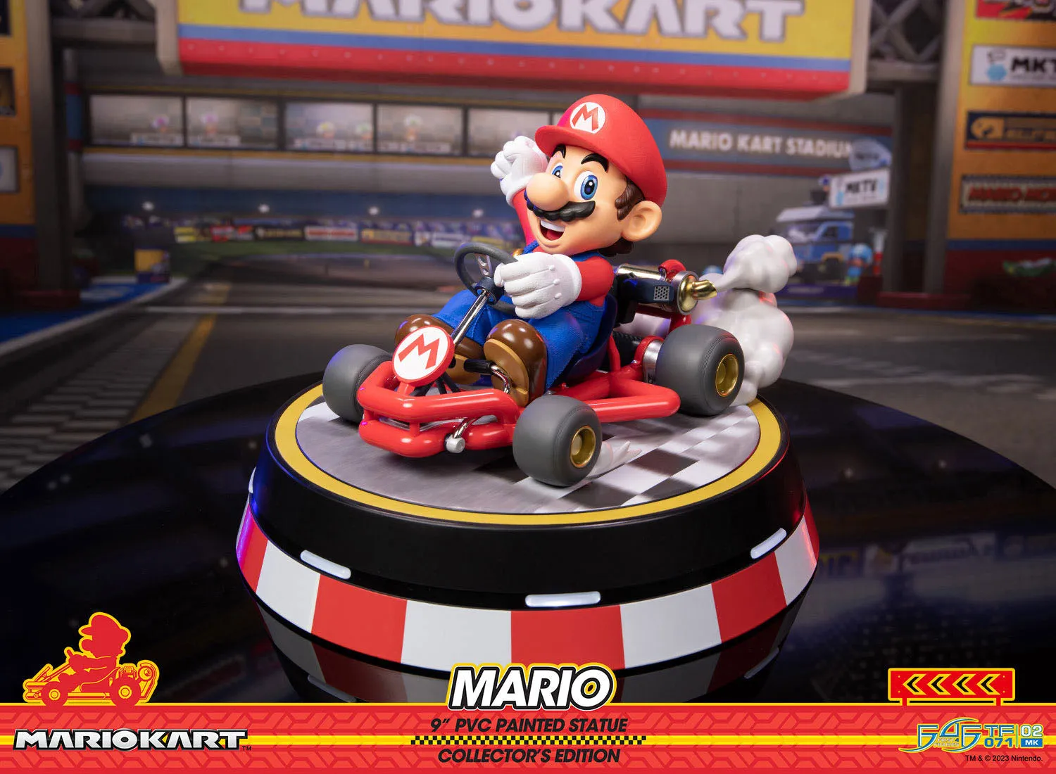 First 4 Figures Mario Kart Mario Collector's Edition PVC Statue