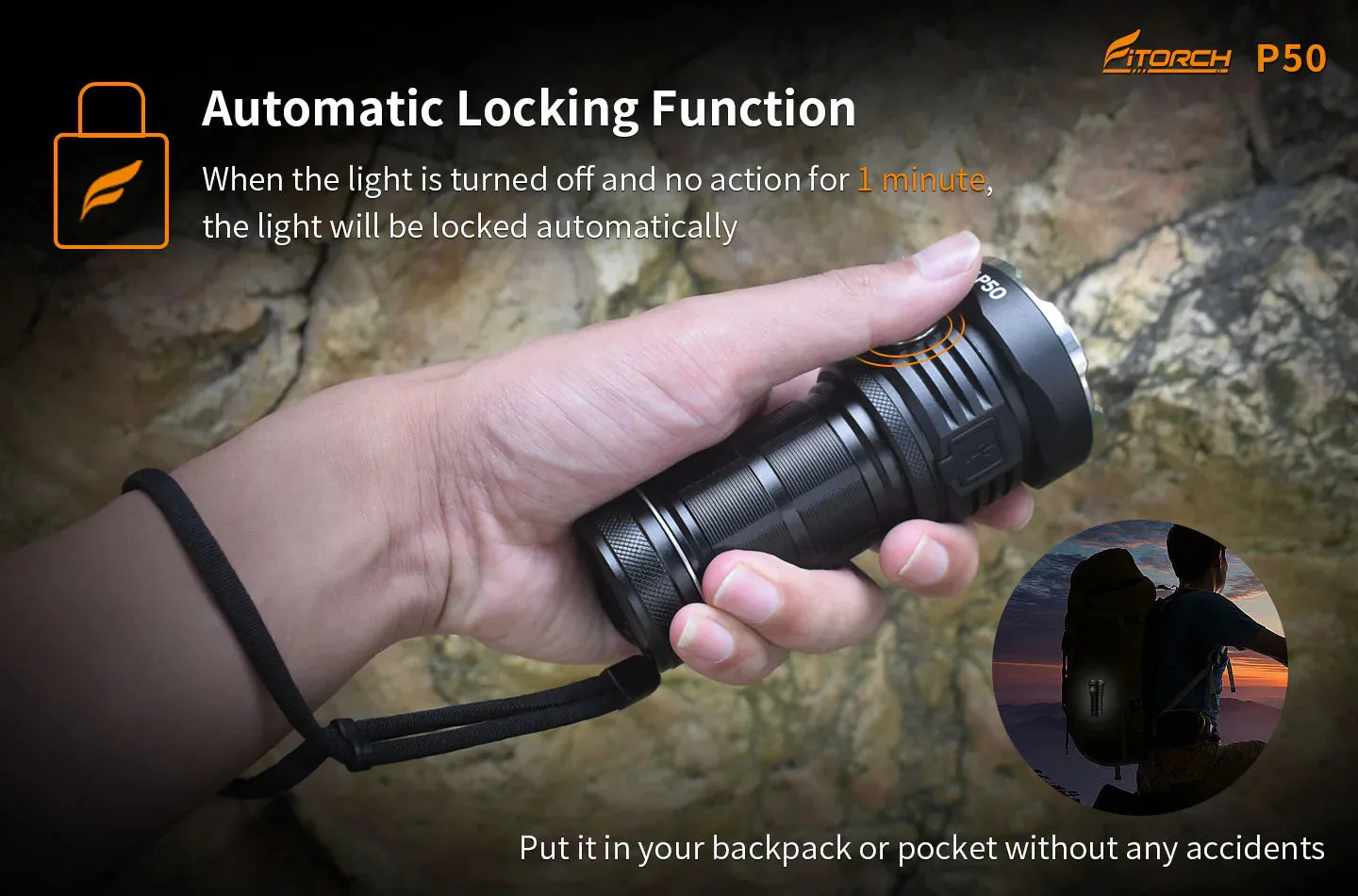 Fitorch P50 10000 Lumen Rechargeable Searchlight