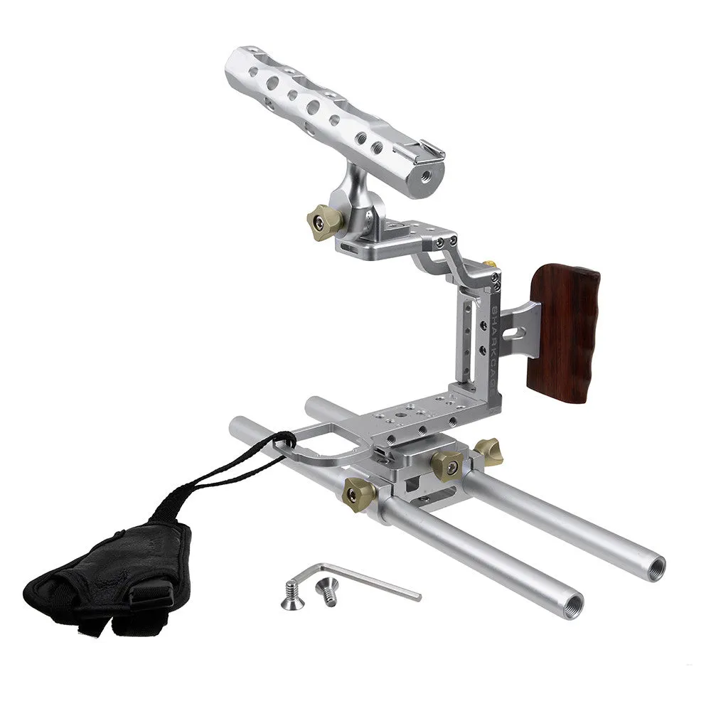 Fotodiox Pro Cinema Sharkcage for Sony α7-Series Cameras (α7, α7R, α7S) - Skeleton Housing, Protective Video Cage