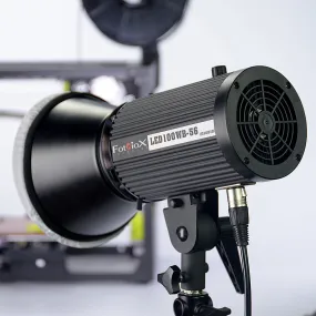 Fotodiox Pro LED100WB-56 Studio LED, High-Intensity Daylight LED 5600k Studio Light for Still and Video - with Dimmable Control, 12V AC Power Adapter, Light Stand bracket