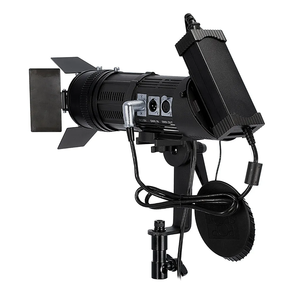 Fotodiox Pro PopSpot Ultra 100 Bi-Color - Focusing LED Light Kit, High-Intensity Dual Color LED 3200k-5600k Focusable Spot Light for Still and Video