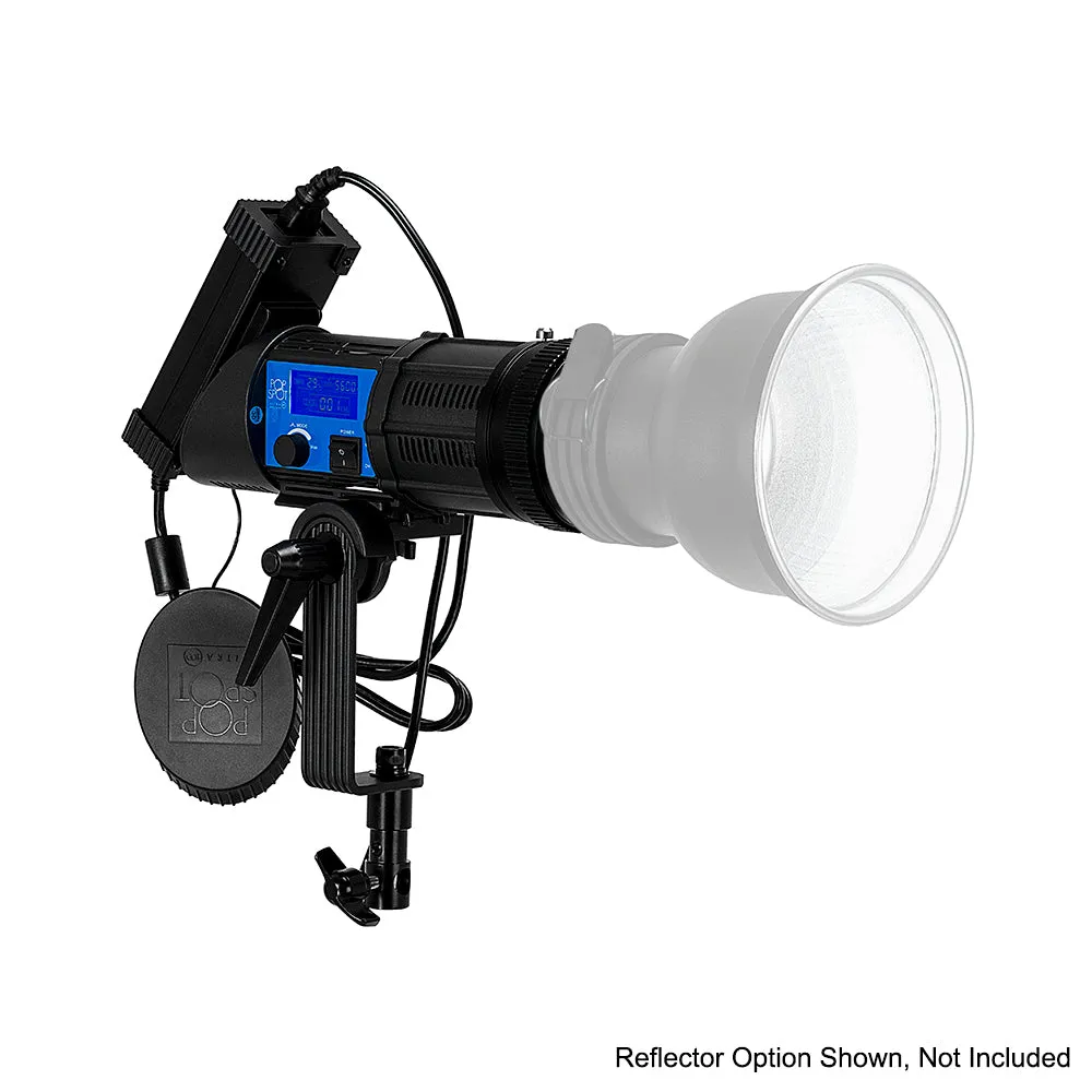 Fotodiox Pro PopSpot Ultra 100 Bi-Color - Focusing LED Light Kit, High-Intensity Dual Color LED 3200k-5600k Focusable Spot Light for Still and Video
