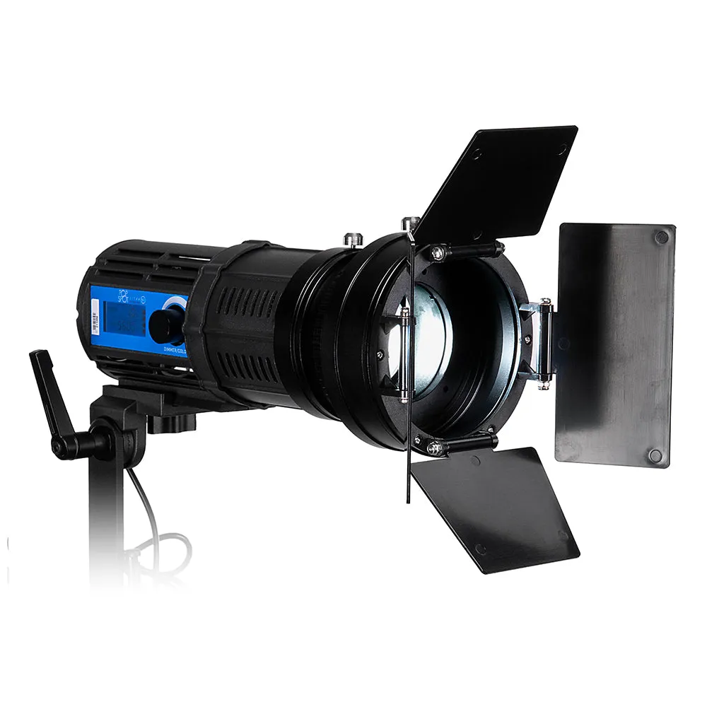 Fotodiox Pro PopSpot Ultra 50 v2 Bi-Color - Focusing LED Light Kit, High-Intensity Dual Color LED 3200k-5600k Focusable Spot Light for Still and Video