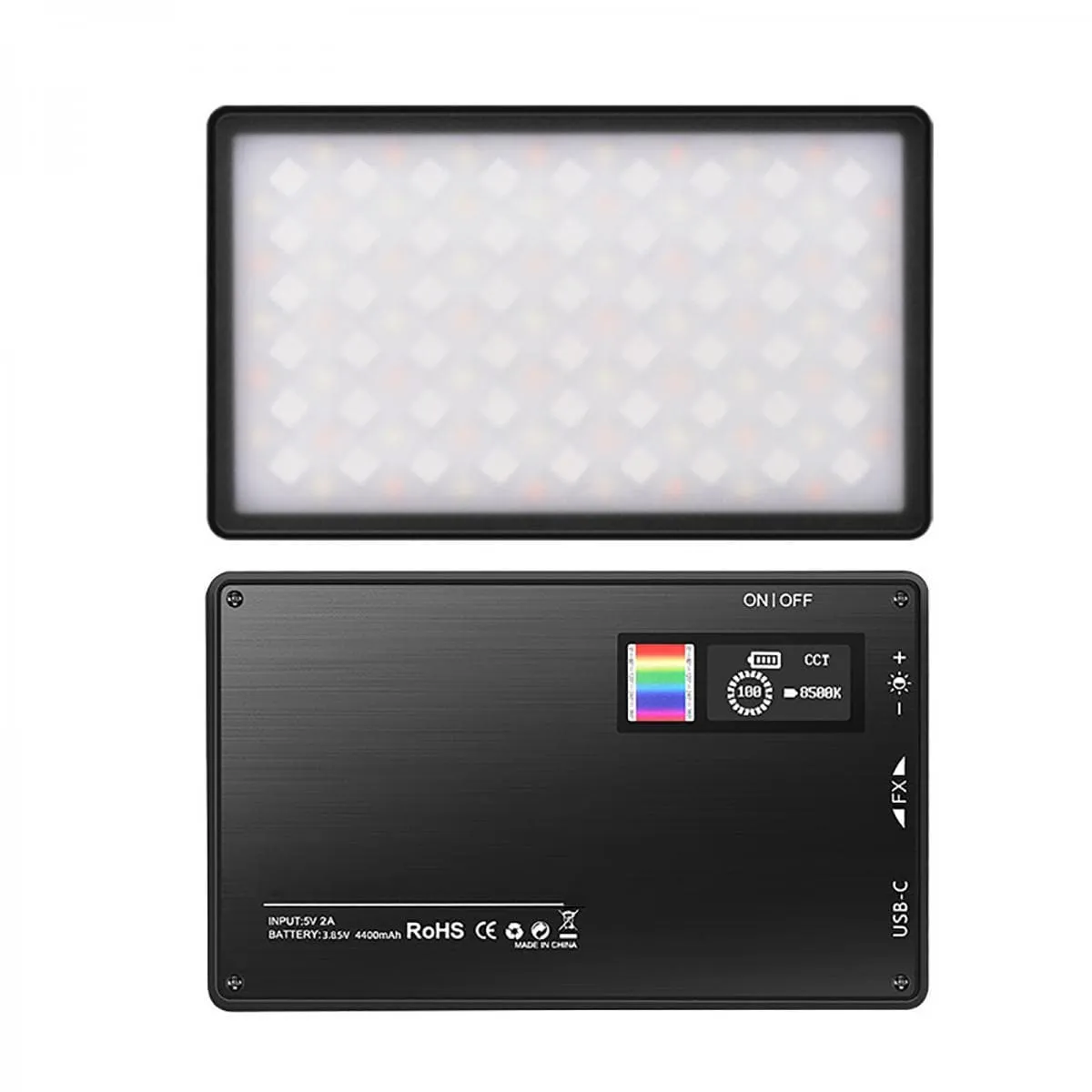 Full-color RGB fill light pocket light portable LED photography light multi-function live fill light handheld lighting