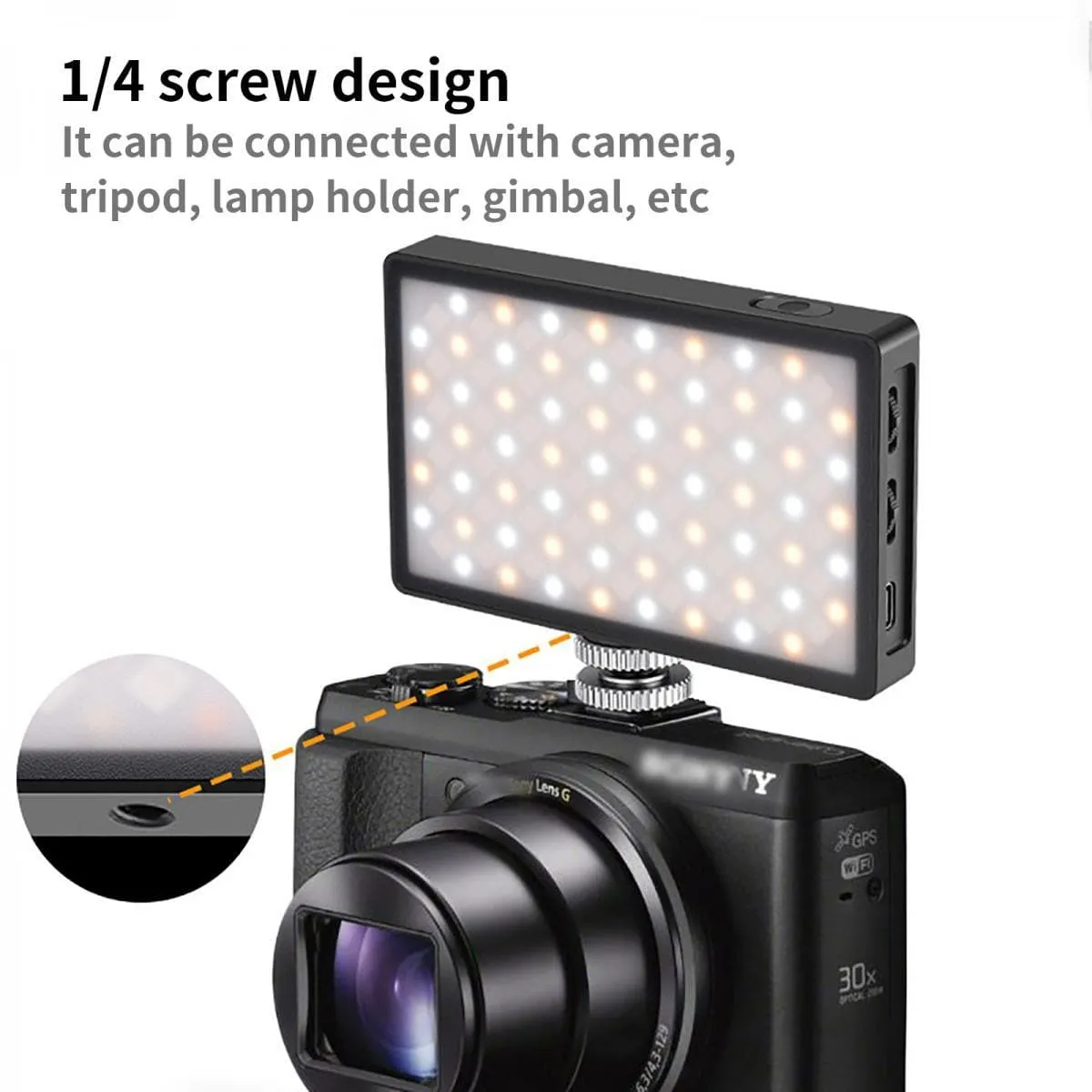 Full-color RGB fill light pocket light portable LED photography light multi-function live fill light handheld lighting