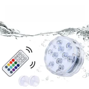 GFLAI IP68 Waterproof Multi Color Submersible LED Lights Underwater Pool Light Party Wedding Christmas Decoration