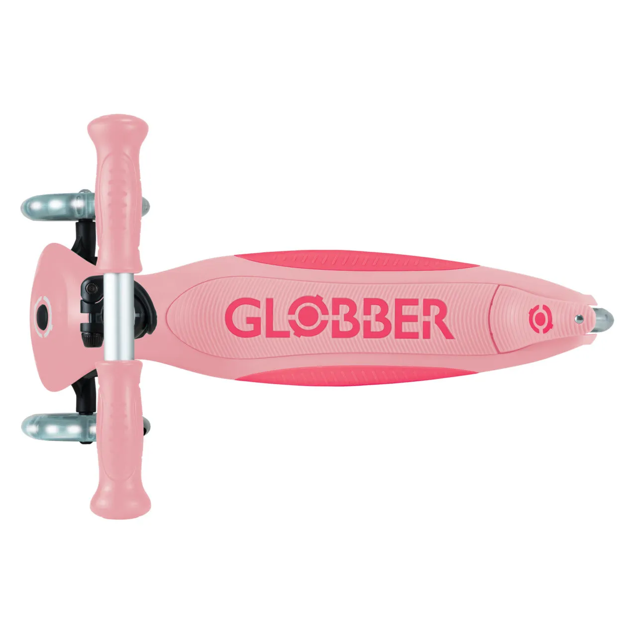 Globber Primo Foldable Plus Lights V2 - Pastel Pink /Fuchsia