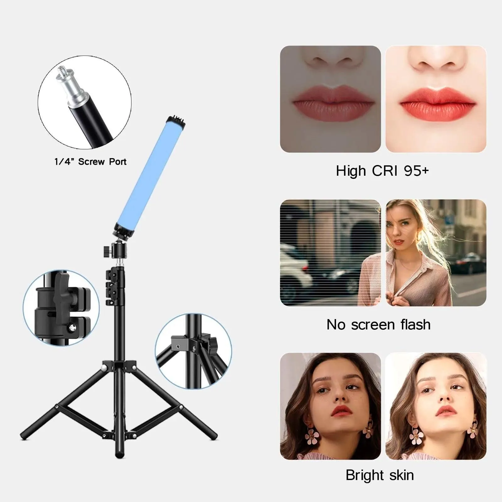 Handheld RGB LED Fill Light Stick: Versatile Lighting Tool for Photography and Video - 70 characters