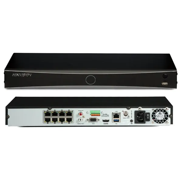 Hikvision iDS-7608NXI-I2/8P/X / 8-ch 1U 8 PoE 4K DeepinMind NVR