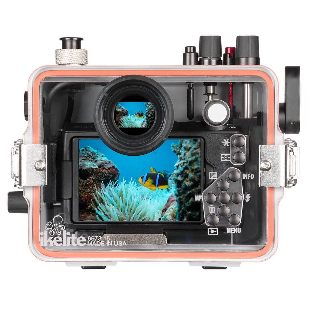 Ikelite 200DLM/A Underwater TTL Housing for Canon EOS M50, Kiss M Mirrorless Digital Cameras