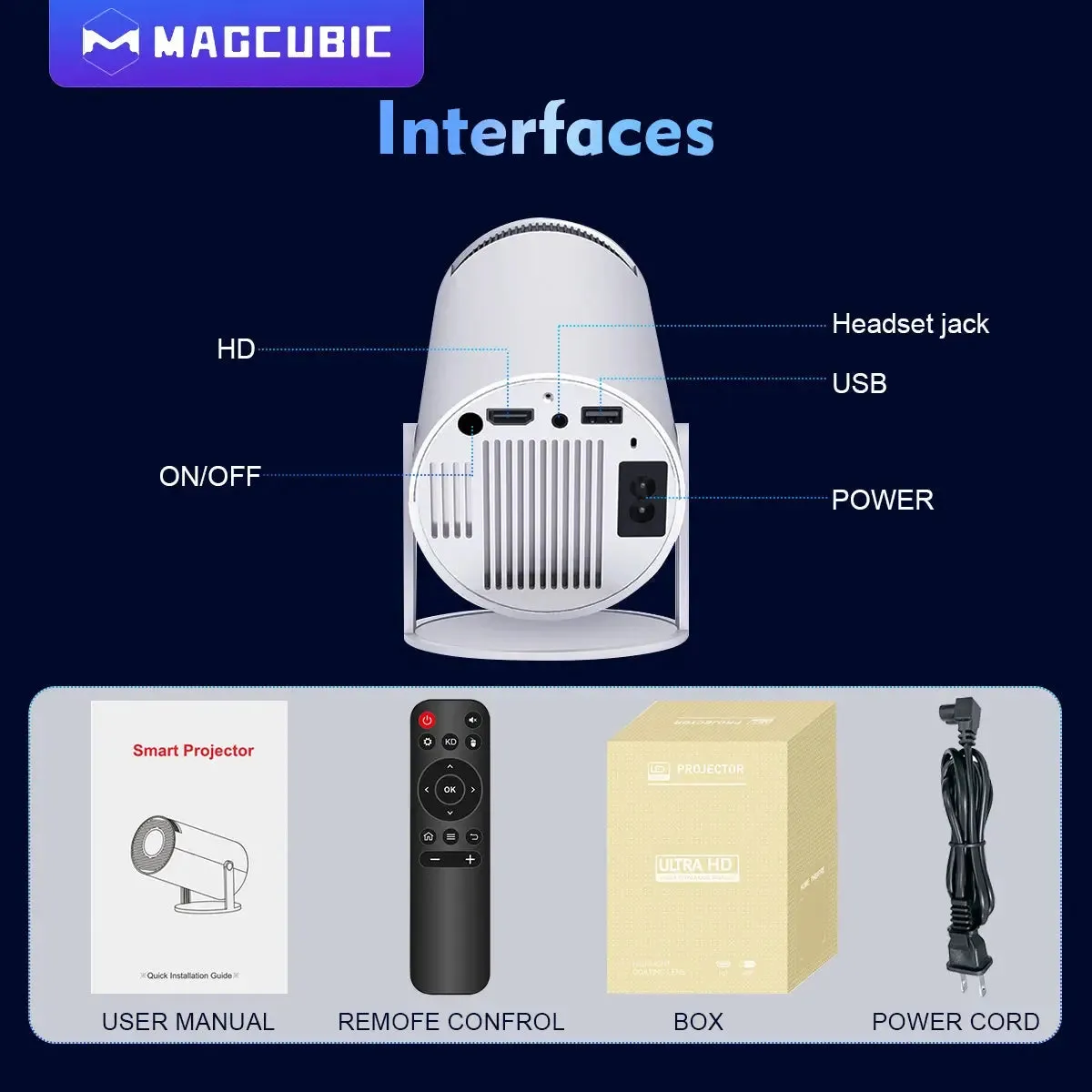 Indoor & Outdoor 4K Projector