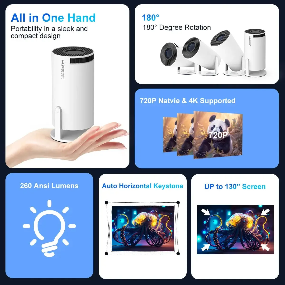Indoor & Outdoor 4K Projector