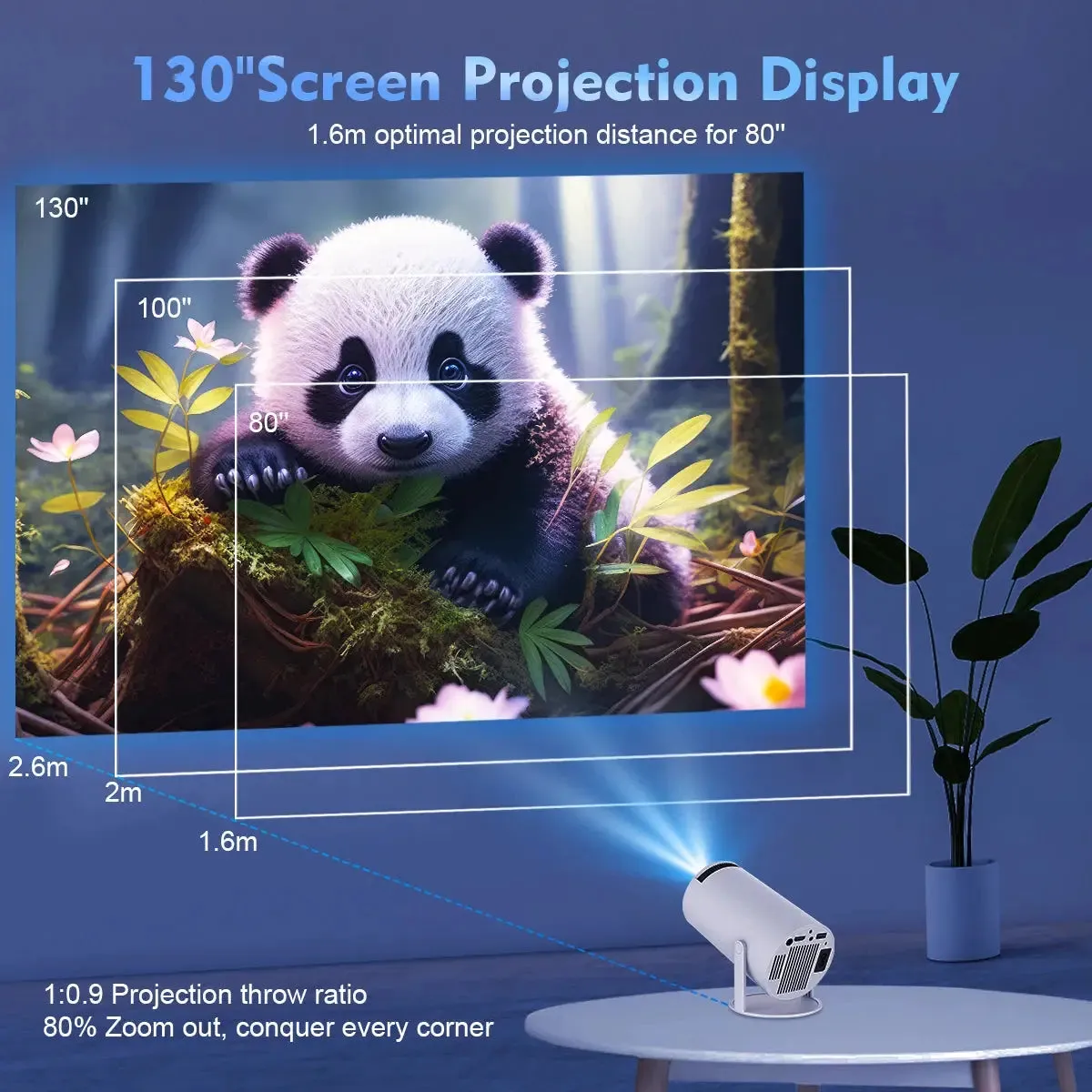 Indoor & Outdoor 4K Projector