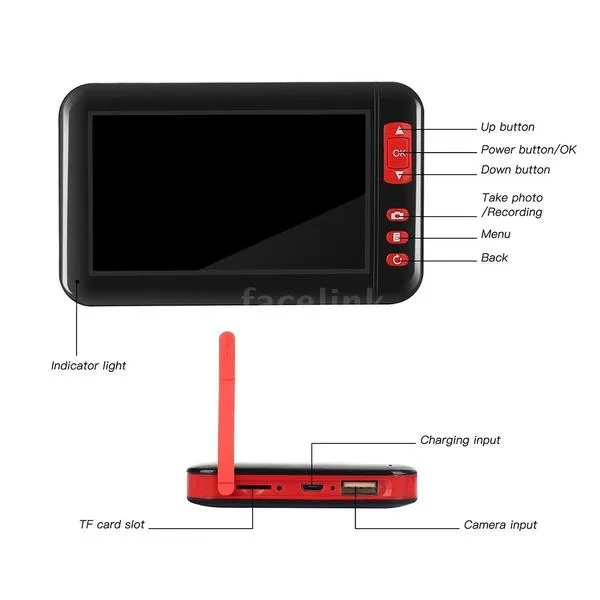 Industrial Endoscope Borescope Inspection Camera Built-in