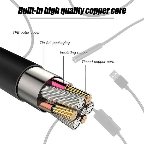 Industrial Endoscope Borescope Inspection Camera Built-in