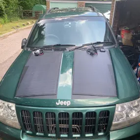 Jeep Grand Cherokee WJ(1996-2004) Lensun 130W Hood/Bonnet Flexible Solar Panel