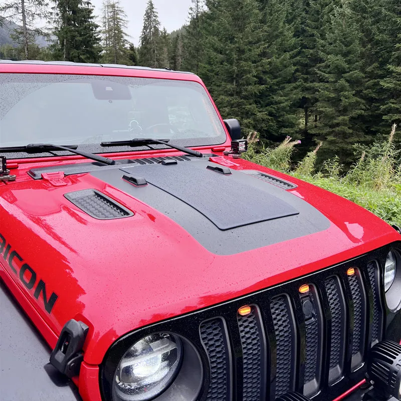 Jeep Wrangler JLU Rubicon (2018-Present) Lensun 50W Hood/Bonnet Flexible Solar Panel