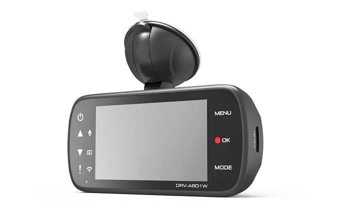 Kenwood DRV-A610WDP 4K HD Dash Camera with Wi-Fi, GPS, and Rear-View Camera
