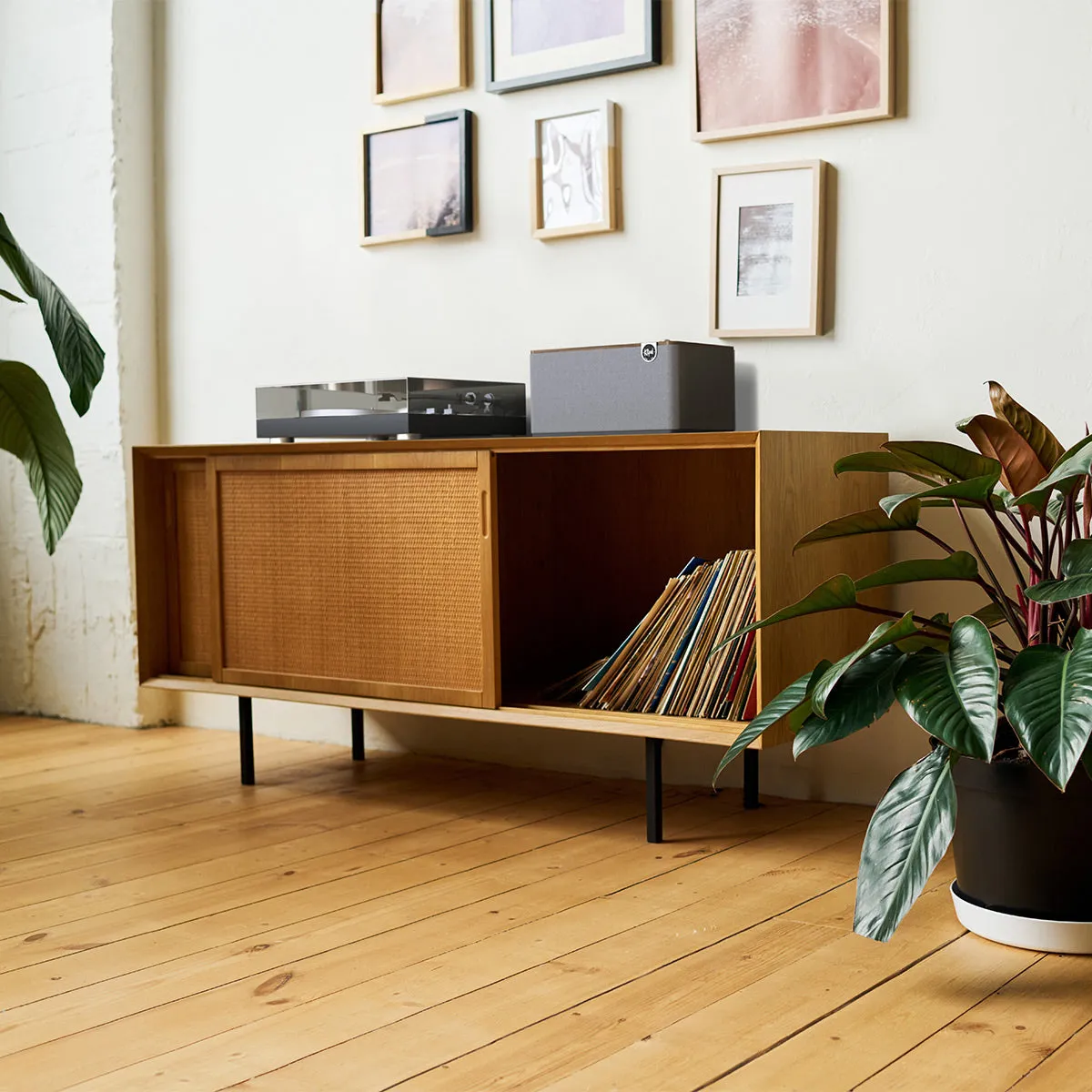Klipsch The Three Plus Premium Bluetooth Speaker with Phono and Optical Inputs (Walnut)
