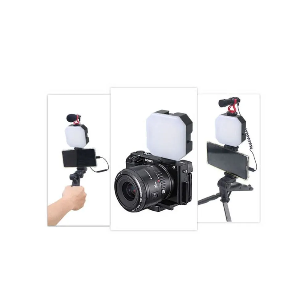 LED Beads Video Conference Lighting Kit, 3000-7000K Dimmable LED Camera Lights with Suction Cup, 180° Rotation Mini Tripod, Movable Clip for YouTube/Blogging/Live Streaming
