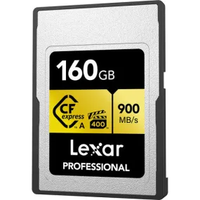 Lexar Professional Gold 160GB CFexpress Type A 900MB/s Memory Card