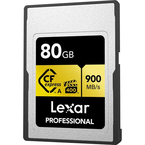 Lexar Professional Gold 80GB CFexpress Type A 900MB/s Memory Card