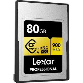 Lexar Professional Gold 80GB CFexpress Type A 900MB/s Memory Card