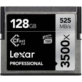 Lexar Professional Silver 128GB CFast 2.0 525MB/s Memory Card