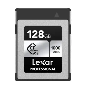 Lexar Professional Silver 128GB CFexpress Type B 1750MB/s Memory Card