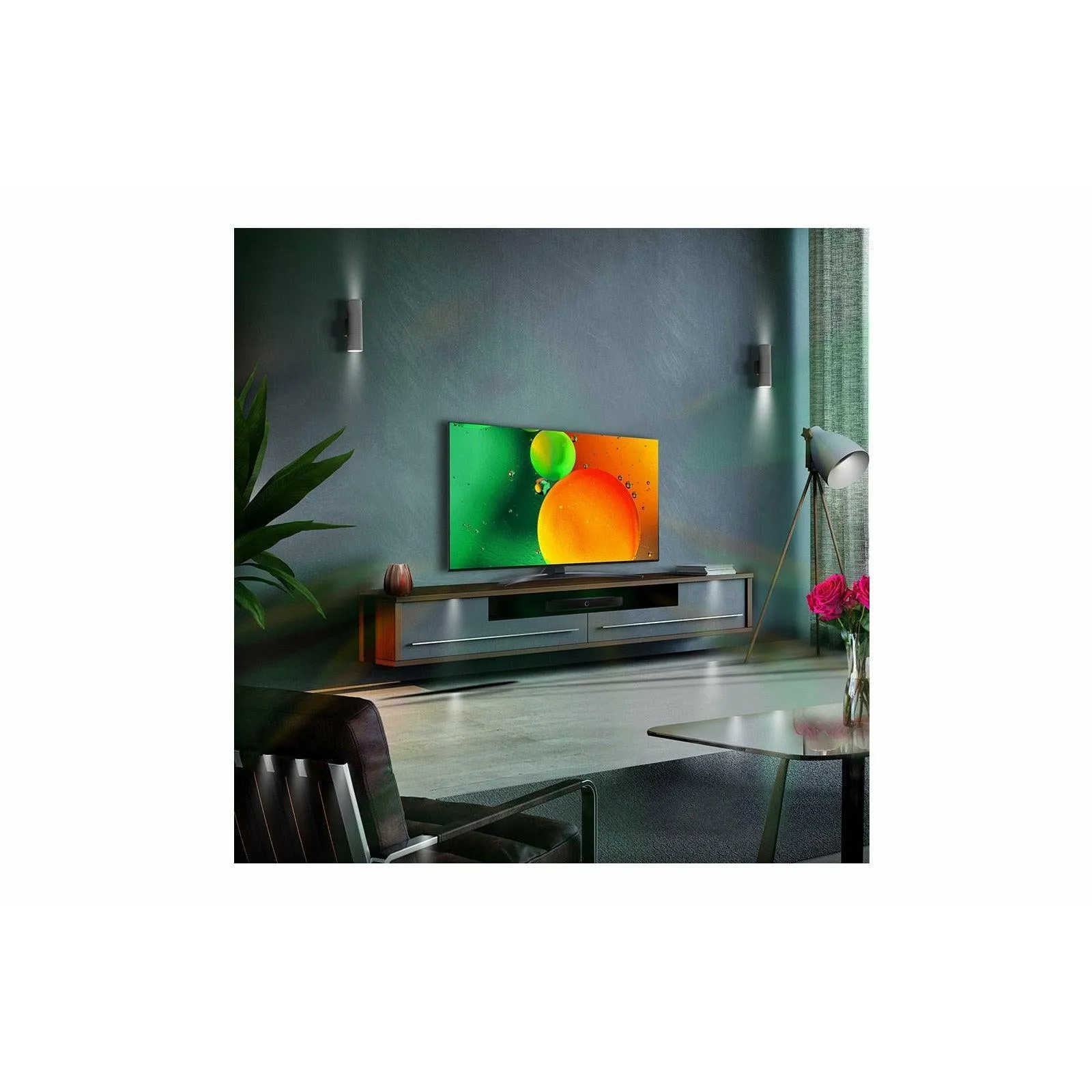 LG Nano76 43" 4K Ultra HD HDR LED Smart TV - Ashed Blue | 43NANO766QA.AEK