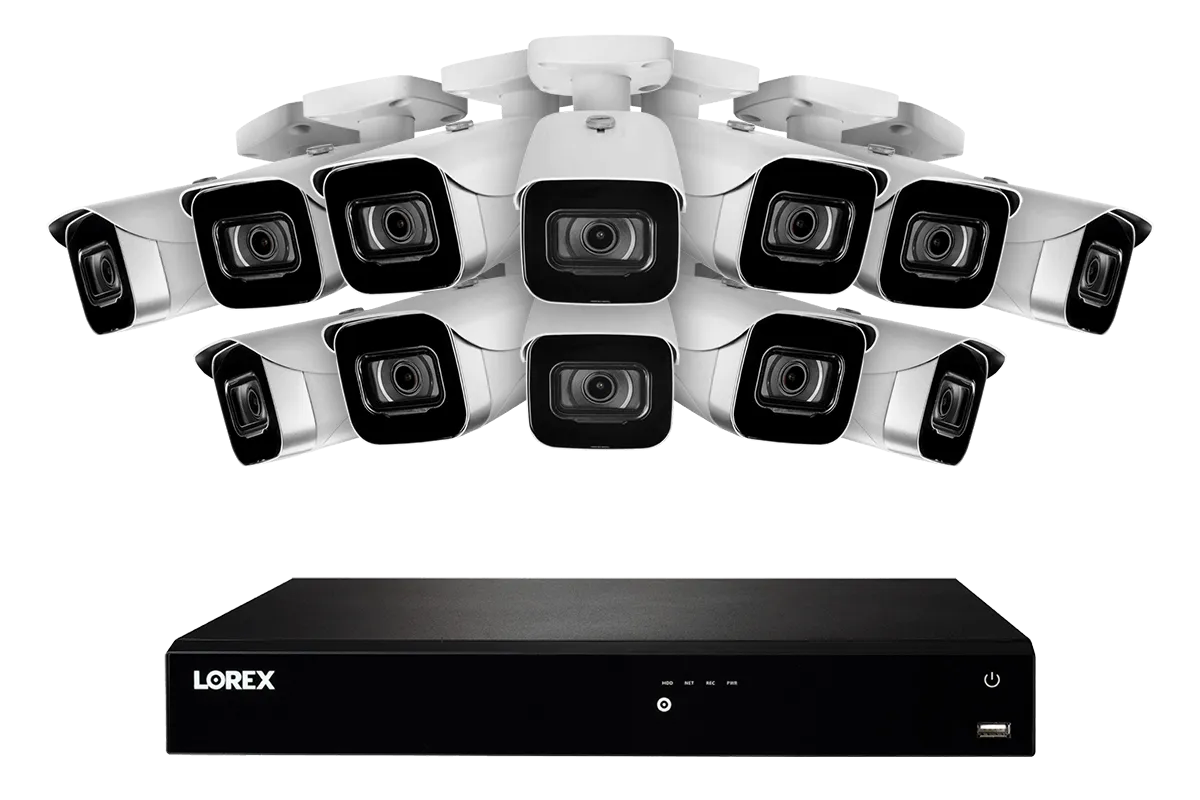 Lorex 4K (16 Camera Capable) 3TB Wired NVR System with IP Bullet Cameras