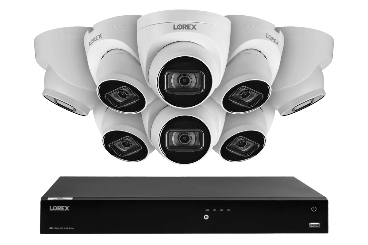 Lorex 4K 16-Channel 3TB NVR System with 8 IP Dome Cameras