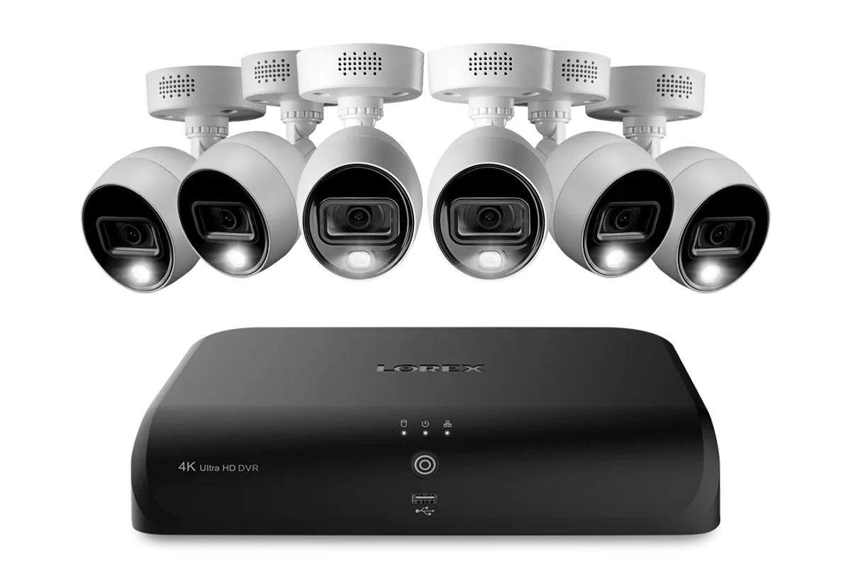 Lorex 4K 8 Channels 2TB Wired DVR System with 4K Deterrence Bullet Cameras