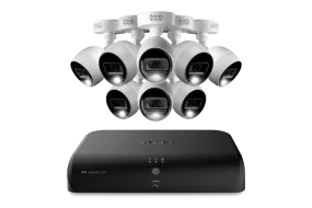 Lorex 4K 8 Channels 2TB Wired DVR System with Eight 4K Deterrence Bullet Cameras