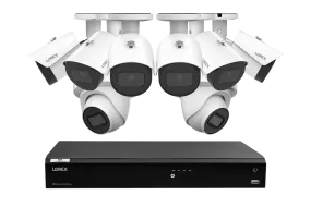 Lorex 4K Fusion 4TB Wired NVR System with Six 4K IP Bullet Cameras and Two 4K IP Dome Cameras