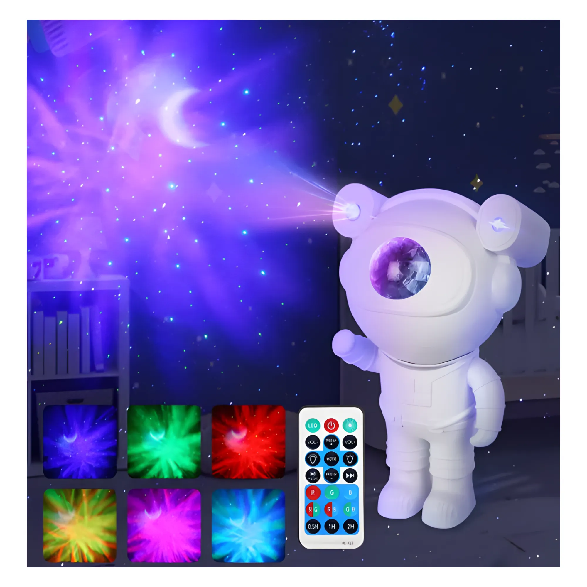 Magnetic Astronaut Space Projector RGB Light With Remote Control