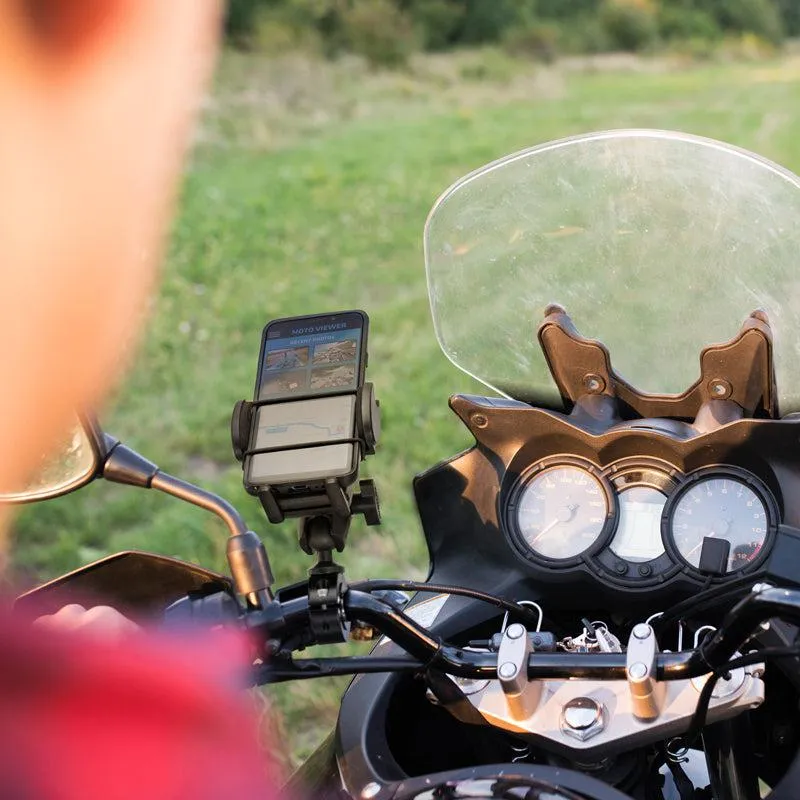 Mega Grip 25mm Robust Aluminum Motorcycle Handlebar Smartphone Mount