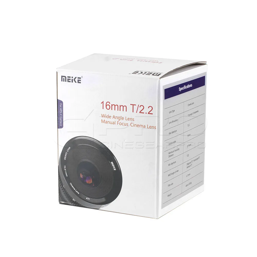 MEIKE 16mm T2.2 Manual Focus Cinema Prime Lens MFT Mount