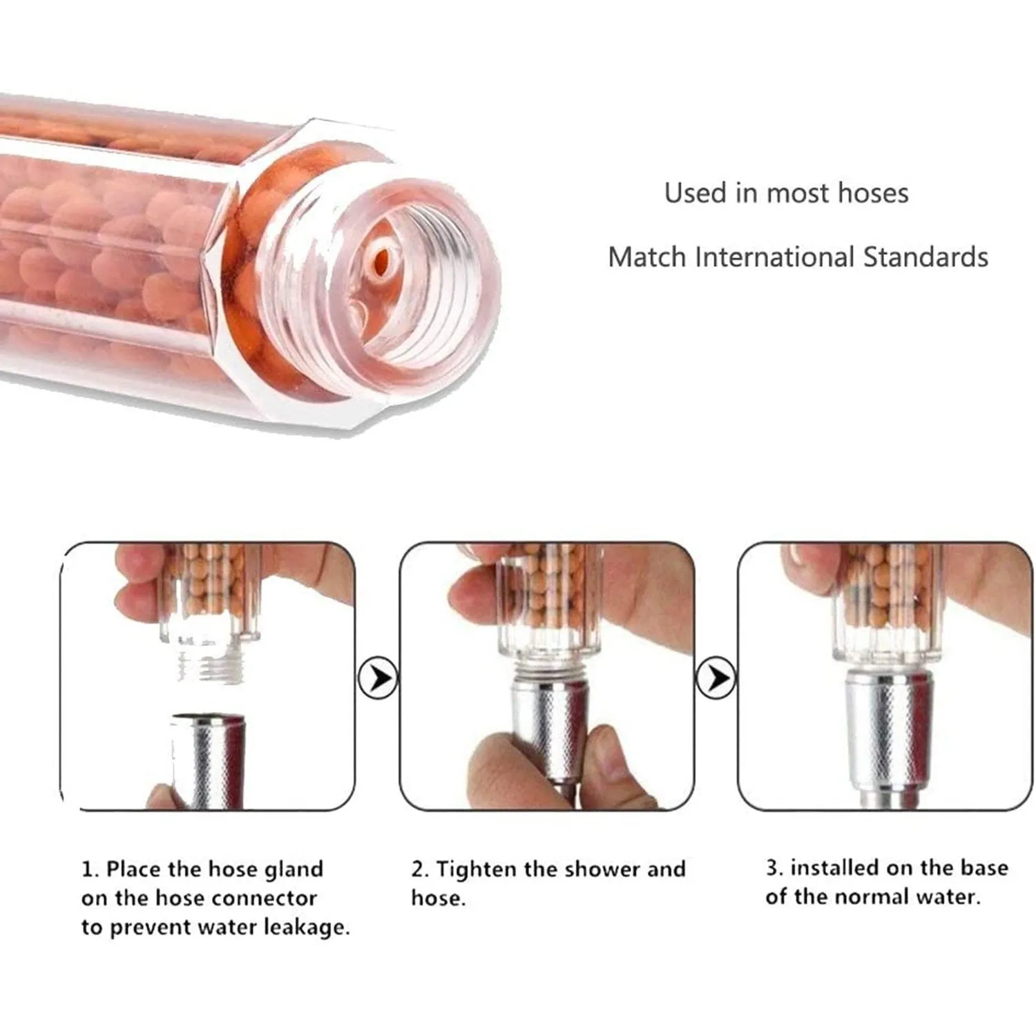 Milex LED Shower Head with Built in Filter