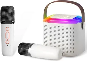 Mini Wireless Portable KTV Set with Dual Mic and Bluetooth Speaker