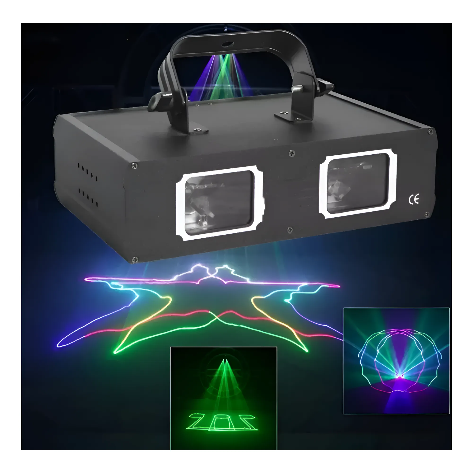Multi-Effect Double-Head Full Colour Line Laser Stage Light